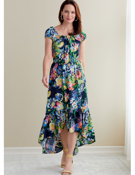 Molde de vestido e cinto - Butterick 6757
