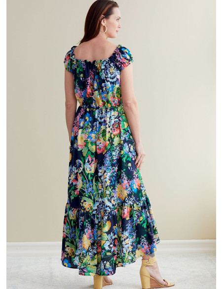Molde de vestido e cinto - Butterick 6757
