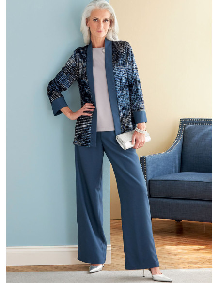 Molde de casaco, vestido, blusa, saia e calça - Butterick 6796