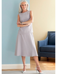 Molde de casaco, vestido, blusa, saia e calça - Butterick 6796 2