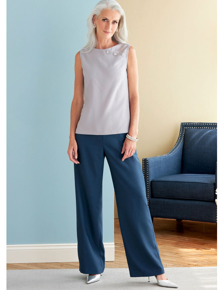 Molde de casaco, vestido, blusa, saia e calça - Butterick 6796