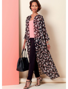 Molde de casaco, vestido e calça - Butterick 6802