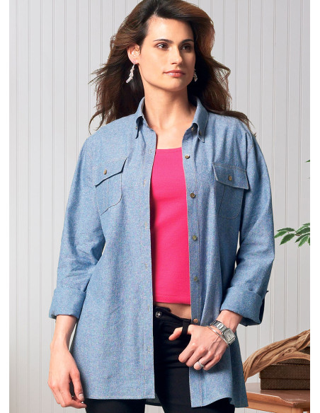 Molde de camisa - Butterick 6841