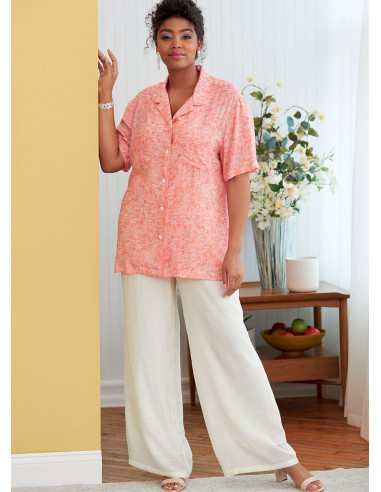 Molde de camisa - Butterick 6846