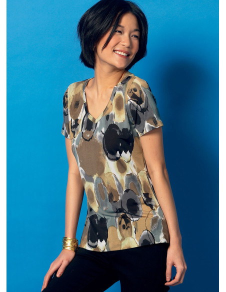 Molde de T-shirt e regata - Butterick 6848