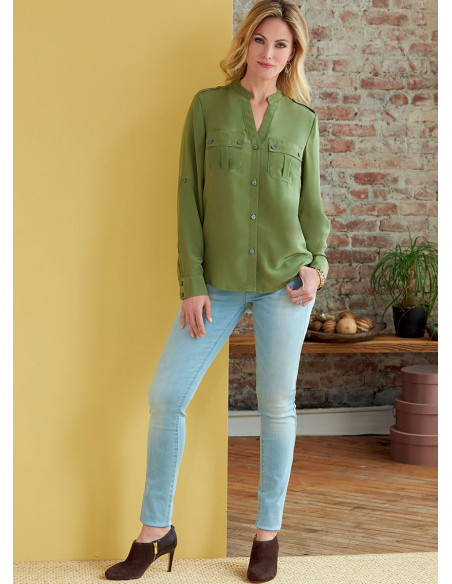 Molde de blusa e túnica - Butterick 6856