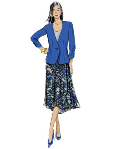 Molde de casaco - Butterick 6860
