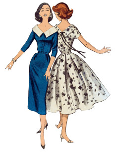 Molde de vestido e cinto - Butterick 6870