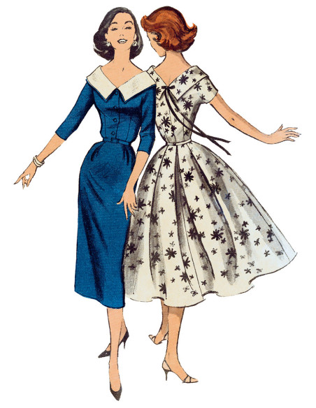 Molde de vestido e cinto - Butterick 6870
