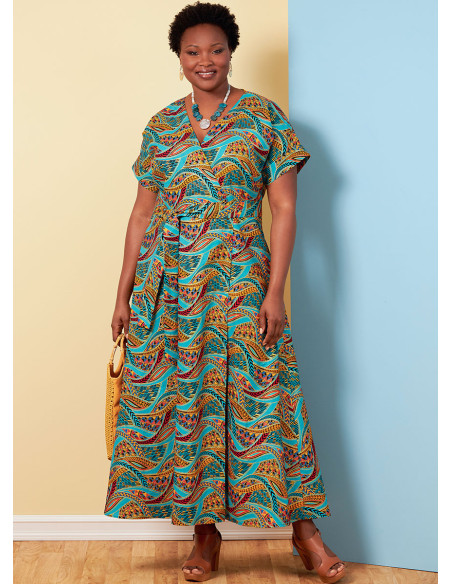 Molde de vestido e cinto - Butterick 6873