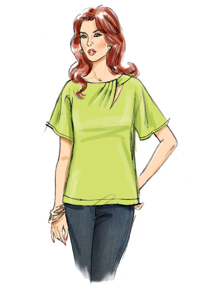 Molde de blusa - Butterick 6875