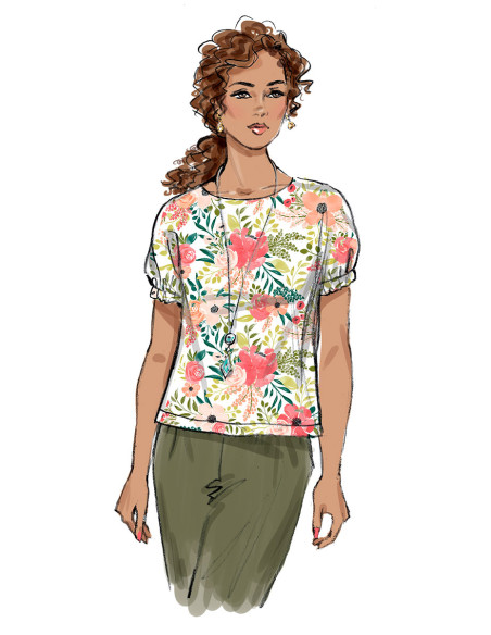 Molde de blusa - Butterick 6875