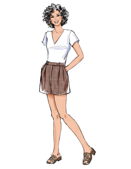 Molde de calça e short - Butterick 6878