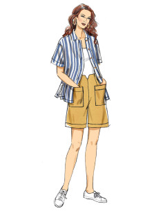 Molde de camisa, calça e bermuda - Butterick 6880 2