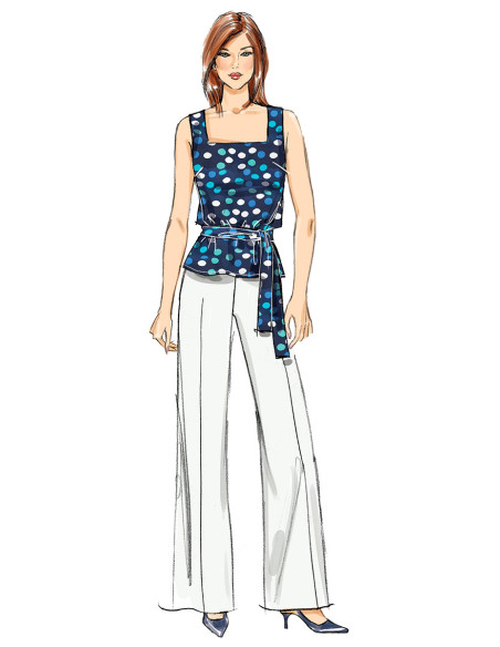 Molde de casaco, vestido, blusa, calça - Butterick 6882