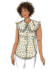 Molde de blusa - Butterick 6896 2