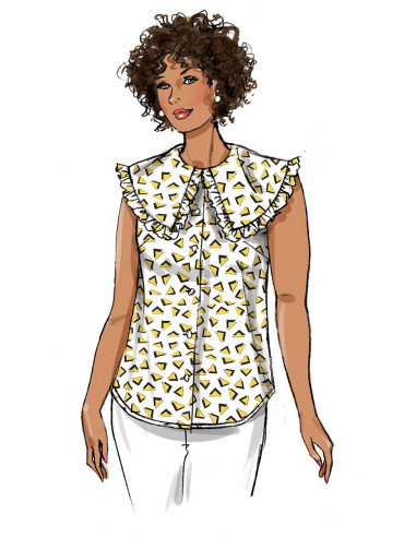 Molde de blusa - Butterick 6896