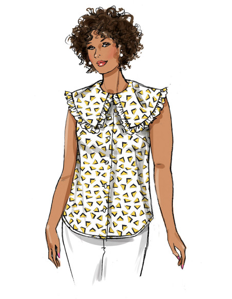 Molde de blusa - Butterick 6896