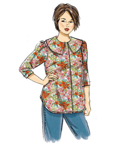 Molde de blusa - Butterick 6896