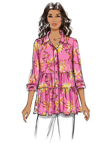 Molde de blusa - Butterick 6897