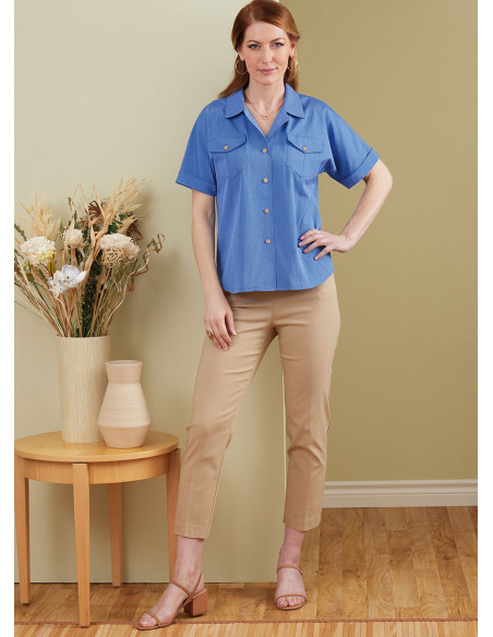 Molde de blusa - Butterick 6898
