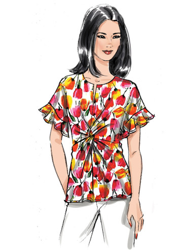 Molde de blusa - Butterick 6899