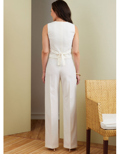 Molde de colete, calça e bermuda - Butterick 6901