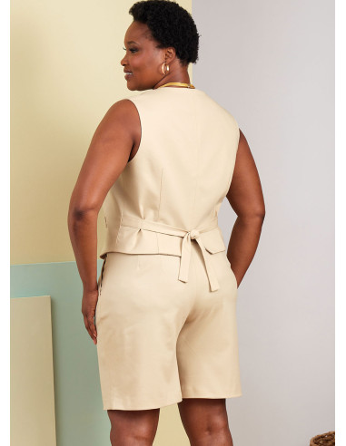 Molde de colete, calça e bermuda - Butterick 6902