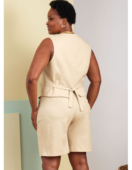 Molde de colete, calça e bermuda - Butterick 6902