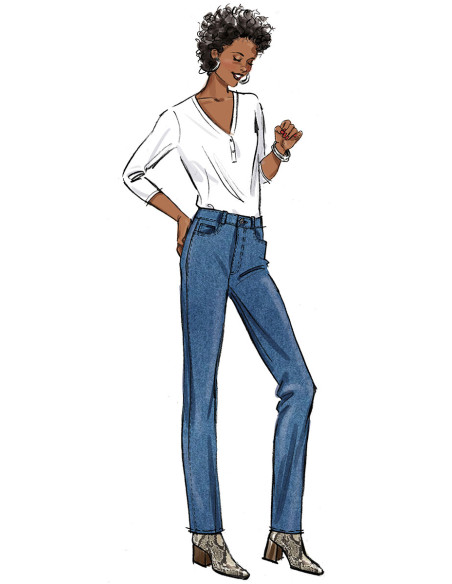 Molde de jeans - Butterick 6911