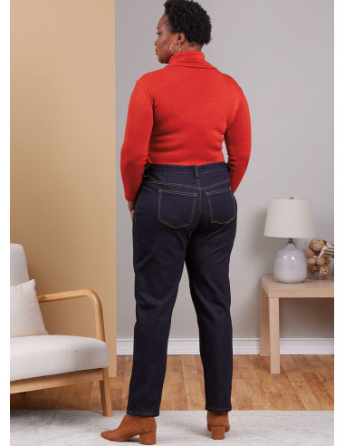 Molde de jeans - Butterick 6912