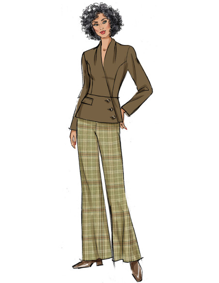 Molde de casaco e calças - Butterick 6915