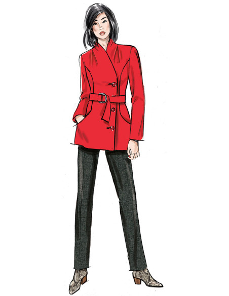 Molde de casaco - Butterick 6917