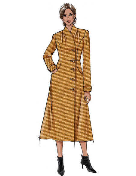 Molde de casaco - Butterick 6917