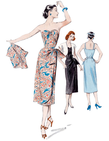 Molde de vestido e casaco - Butterick 6923