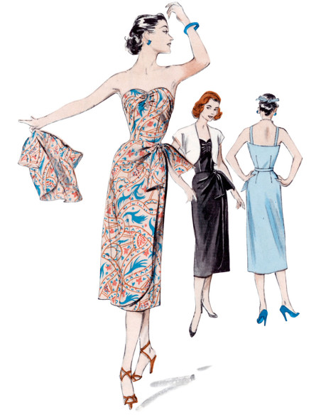Molde de vestido e casaco - Butterick 6923