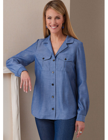 Molde de camisa - Butterick 6924