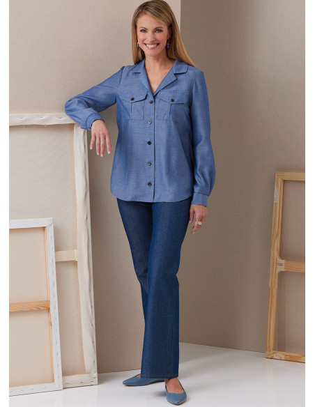 Molde de camisa - Butterick 6924