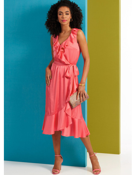 Molde de vestido e cinto - Butterick 6926