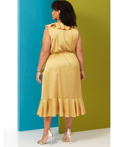 Molde de vestido e cinto - Butterick 6927