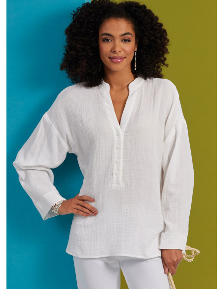 Molde de blusa e túnica - Butterick 6929