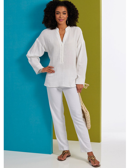 Molde de blusa e túnica - Butterick 6929