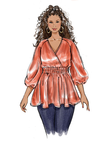 Molde de blusa - Butterick 6931