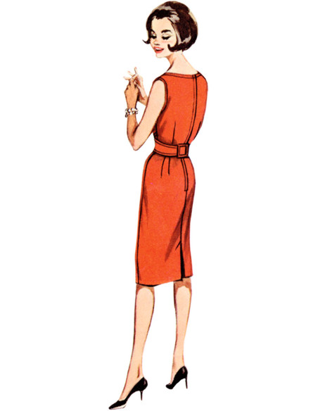 Molde de vestido vintage - Butterick 6955
