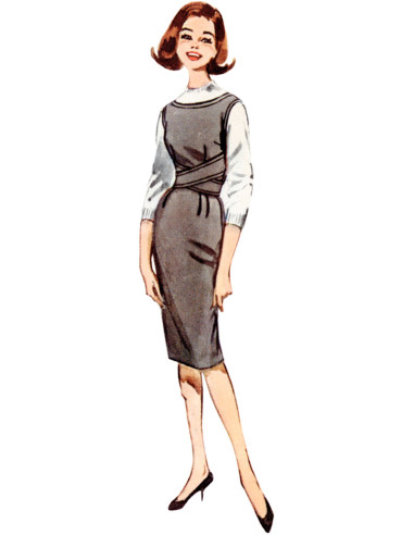 Molde de vestido vintage - Butterick 6955