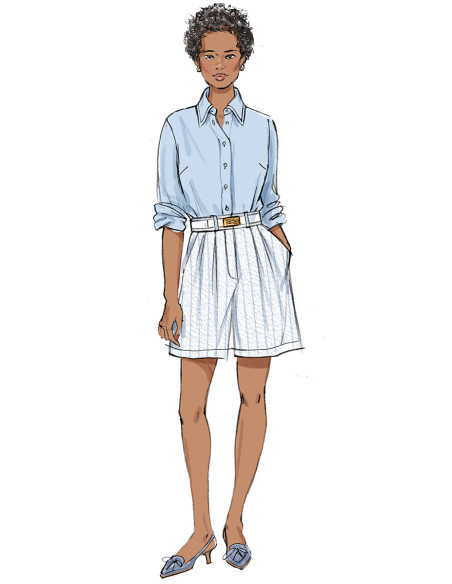 Molde de camisa - Butterick 6946