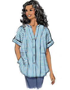 Molde de blusa - Butterick 6943 2
