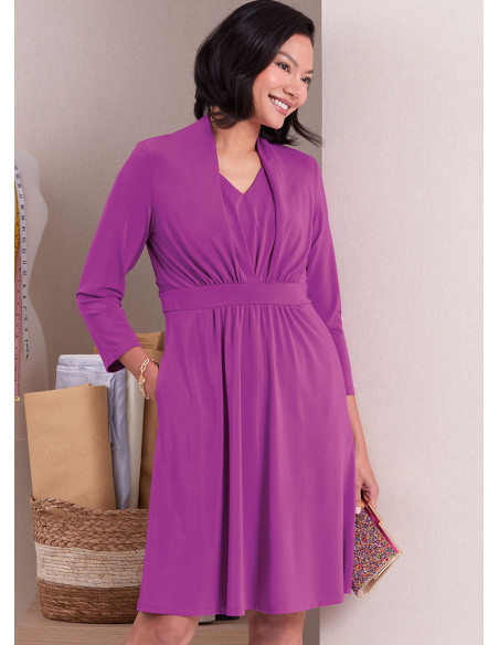 Molde de vestido de tricô - Butterick 6940