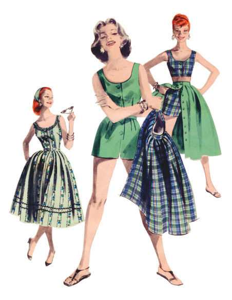 Molde de vestido vintage - Butterick 6939