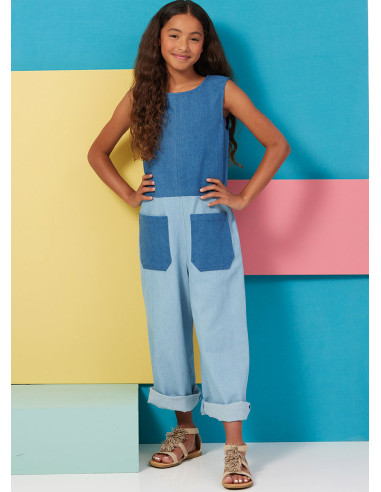 Molde de vestido, macacão e chapéu - Butterick 6937